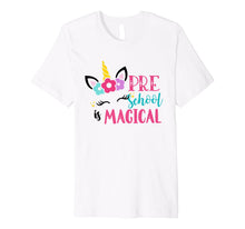 Ladda upp bild till gallerivisning, Preschool Unicorn Back to School Girls Preschool T-Shirt 5978919