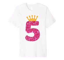 Ladda upp bild till gallerivisning, Happy Birthday Shirt, Girls 5th Party 5 Years Old Bday 518529