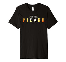 Ladda upp bild till gallerivisning, Star Trek Picard Shimmering Gold Logo Premium T-Shirt 354756