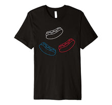 Ladda upp bild till gallerivisning, Red White Blue Hot Dogs Food USA American 4th of July Gift Premium T-Shirt 1488009