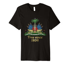 Ladda upp bild till gallerivisning, Haiti Shirt 1804 Haitian Emblem Coat Of Arm Flag Day Tshirt