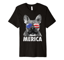 Ladda upp bild till gallerivisning, French Bulldog 4th of July T shirt Merica Men Women USA Flag Premium T-Shirt 959626
