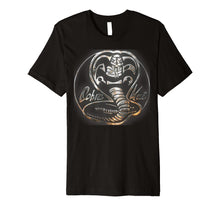 Ladda upp bild till gallerivisning, Cobra Kai Rusted Steel Snake Logo Premium T-Shirt
