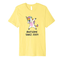Ladda upp bild till gallerivisning, Cute Unicorn Shirt Awesome Since 2009 10th Birthday Gifts