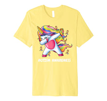 Ladda upp bild till gallerivisning, Funny shirts V-neck Tank top Hoodie sweatshirt usa uk au ca gifts for Autism Unicorn Dabbing Shirt | Autism Awareness Ribbon Tee 3108082