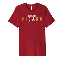 Ladda upp bild till gallerivisning, Star Trek Picard Shimmering Gold Logo Premium T-Shirt 354756