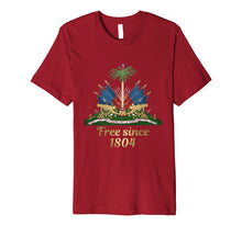 Ladda upp bild till gallerivisning, Haiti Shirt 1804 Haitian Emblem Coat Of Arm Flag Day Tshirt