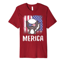 Ladda upp bild till gallerivisning, Merica Skunk USA American Flag 4th of July Gift Patriotic Premium T-Shirt 828531