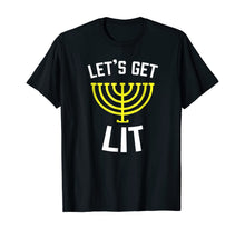 Ladda upp bild till gallerivisning, Funny shirts V-neck Tank top Hoodie sweatshirt usa uk au ca gifts for Let's Get Lit Jewish T-Shirt - Humor Funny Gift Hanukkah Tee 179352