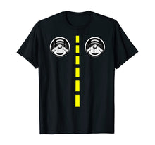 Ladda upp bild till gallerivisning, Road Marking With Headlights Funny Halloween Costume T-Shirt 357529