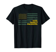Ladda upp bild till gallerivisning, God Family Packers Pro Us Flag Gift T-Shirt 244750