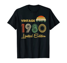 Ladda upp bild till gallerivisning, Vintage 1980 40 years Awesome 40th birthday Retro Cassette TShirt482262
