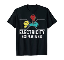 Ladda upp bild till gallerivisning, Ohm Volt Amp Electricity Explained Funny Electrician Nerd TShirt421329