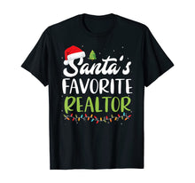 Ladda upp bild till gallerivisning, Funny Santa's Favorite Realtor Christmas Santa Hat Light T-Shirt 327505
