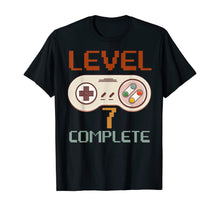 Ladda upp bild till gallerivisning, Vintage 80s Gamer 7th Wedding Anniversary Level 7 Complete T-Shirt 204595