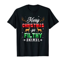 Ladda upp bild till gallerivisning, Funny shirts V-neck Tank top Hoodie sweatshirt usa uk au ca gifts for Funny Alone At Home Movies Merry Christmas You Filty Animal T-Shirt 210674