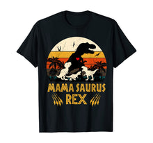 Ladda upp bild till gallerivisning, Funny Mamasaurus Rex I Three Kids Mom and Dinasaur Kids TShirt146603