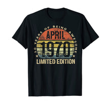 Ladda upp bild till gallerivisning, April 1970 Limited Edition 50 Year Old Gifts 50th Birthday TShirt394651