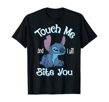 Ladda upp bild till gallerivisning, Stitch Touch Me And I Will Bite You Shirt For Fans 57995