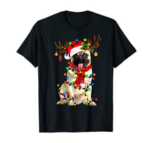 Ladda upp bild till gallerivisning, Funny shirts V-neck Tank top Hoodie sweatshirt usa uk au ca gifts for Funny Pug Dog Christmas Tee Reindeer Christmas Lights Pajama T-Shirt 118942