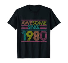 Ladda upp bild till gallerivisning, Awesome Since 1980 40th Birthday Gifts 40 Years Old T-Shirt-169308