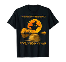 Ladda upp bild till gallerivisning, Witch Riding Brooms On A Dark Desert Highways Halloween T-Shirt 61531