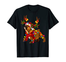 Ladda upp bild till gallerivisning, Funny shirts V-neck Tank top Hoodie sweatshirt usa uk au ca gifts for Santa bulldog gorgeous reindeer Light Christmas T-Shirt 270339