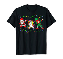 Ladda upp bild till gallerivisning, Funny shirts V-neck Tank top Hoodie sweatshirt usa uk au ca gifts for Dabbing Santa Elf Unicorn Christmas Kids Boys Men Xmas Gifts T-Shirt 526234