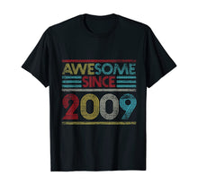 Ladda upp bild till gallerivisning, 10th Birthday Gifts - Awesome Since 2009 T-Shirt 210489