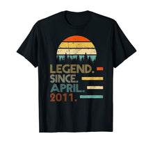 Ladda upp bild till gallerivisning, Legend Since April 2011 9th Birthday Gift 9 Year Old TShirt473615