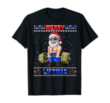 Ladda upp bild till gallerivisning, Funny shirts V-neck Tank top Hoodie sweatshirt usa uk au ca gifts for Merry Liftmas Weightlifter Santa Ugly Christmas Xmas Outfit T-Shirt 782963