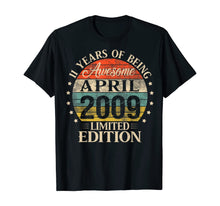 Ladda upp bild till gallerivisning, 11 Year Old Gifts April 2009 Limited Edition 11th Birthday TShirt396646