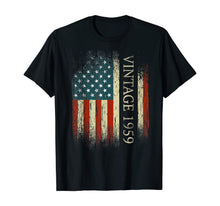 Ladda upp bild till gallerivisning, Funny shirts V-neck Tank top Hoodie sweatshirt usa uk au ca gifts for 60th Birthday Gifts Vintage 1959 Usa Flag 60 Year Old Bday T-Shirt 275764