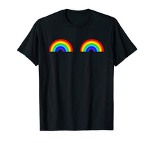 Ladda upp bild till gallerivisning, Gay Les Pride Rainbow Boobs T-Shirt LGBT Pride 23511