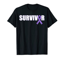 Ladda upp bild till gallerivisning, Funny shirts V-neck Tank top Hoodie sweatshirt usa uk au ca gifts for Pancreatic Cancer Survivor T-Shirt - Purple Ribbon Shirt 2647367