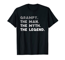 Ladda upp bild till gallerivisning, Grampy The Man The Myth The Legend Grandpa Grampy T-Shirt 164924