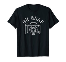 Ladda upp bild till gallerivisning, Funny shirts V-neck Tank top Hoodie sweatshirt usa uk au ca gifts for Camera T Shirt for a Photographer Oh Snap 2794601