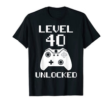 Ladda upp bild till gallerivisning, Funny shirts V-neck Tank top Hoodie sweatshirt usa uk au ca gifts for Level 40 Unlocked Shirt Funny Video Gamer 40th Birthday Gift T-Shirt 609139
