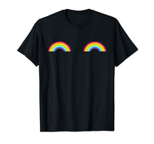 Ladda upp bild till gallerivisning, Gay Les Pride Rainbow Boobs T-Shirt Lgbt Pride Month Gifts