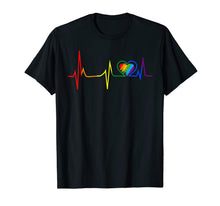 Ladda upp bild till gallerivisning, LGBT Rainbow Heartbeat T-shirt Gay and Lesbian Pride 61457