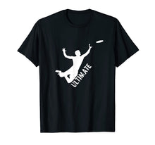 Ladda upp bild till gallerivisning, Ultimate Frisbee Silhouette T-Shirt | Frisbee Jumping Catch 758212