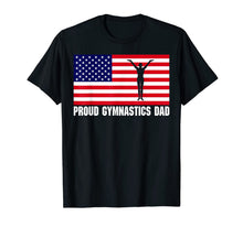 Ladda upp bild till gallerivisning, Gymnastics Dad Shirt with USA Flag (Female Gymnast) 483748
