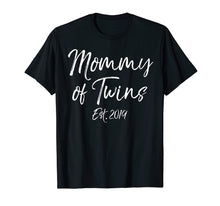 Ladda upp bild till gallerivisning, Funny shirts V-neck Tank top Hoodie sweatshirt usa uk au ca gifts for Mommy of Twins Est. 2019 Shirt for Women Pregnancy Reveal 3134276
