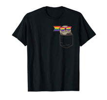 Ladda upp bild till gallerivisning, Cute Pocket Sea Otter LGBT Animal Rainbow Flag Gay Pride T-Shirt 176069