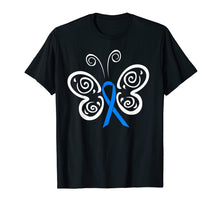 Ladda upp bild till gallerivisning, Funny shirts V-neck Tank top Hoodie sweatshirt usa uk au ca gifts for Blue Awareness Ribbon Butterfly Tribal Tattoo T-shirt 2735170