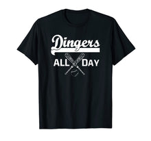 Ladda upp bild till gallerivisning, Dingers All Day TShirt Baseball Mom and Dad Funny Shirt Gift 795455