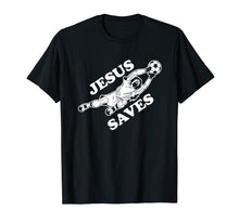 Ladda upp bild till gallerivisning, Funny shirts V-neck Tank top Hoodie sweatshirt usa uk au ca gifts for Jesus Saves Soccer Goalie t-shirt 2707187