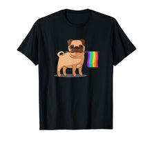 Ladda upp bild till gallerivisning, Gay Pride Flag Pug T-Shirt - LGBT Pride Shirt 27435