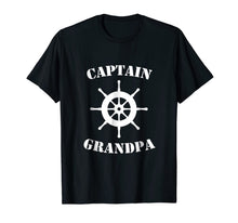 Ladda upp bild till gallerivisning, Cool Captain Grandpa Ship Wheel Boat Novelty Gift T-Shirt 291700
