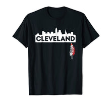 Ladda upp bild till gallerivisning, Funny shirts V-neck Tank top Hoodie sweatshirt usa uk au ca gifts for Cleveland Skyline and Native American Feather T-shirt 2079419